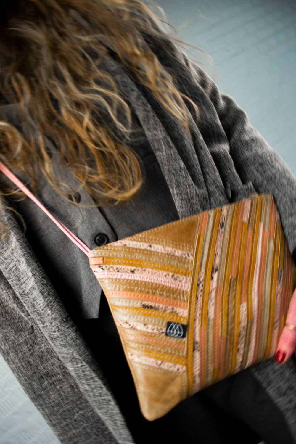 Festival Bag Crazy Stripes / Black