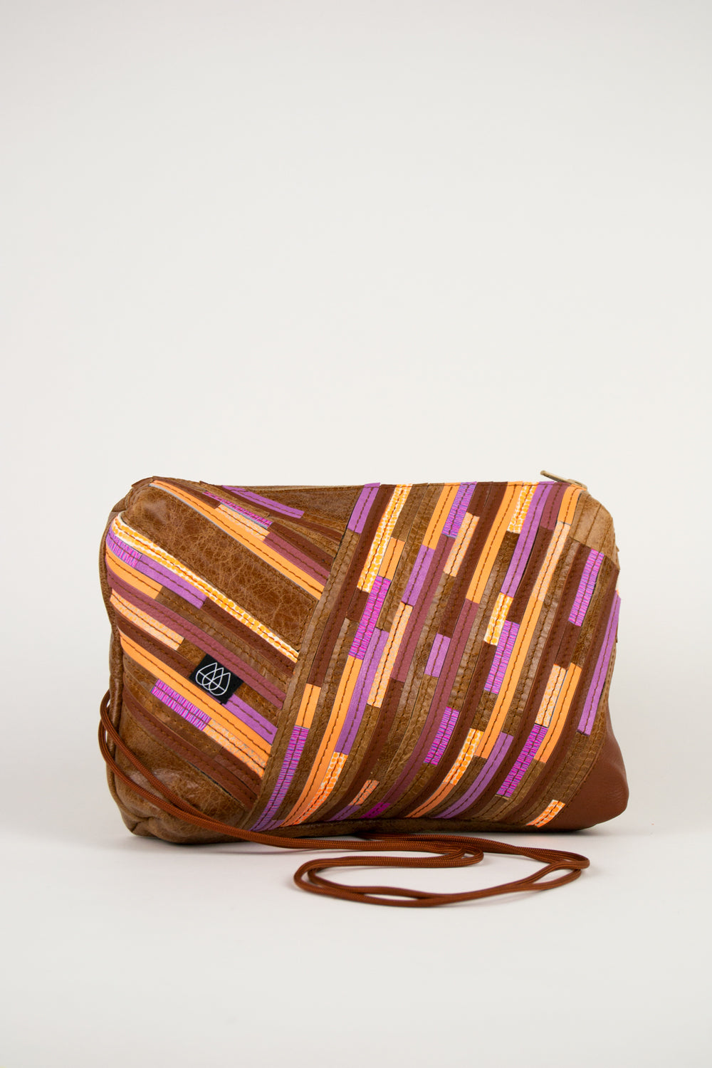 Festivaltasche Crazy Stripes / Orange Lilac / Large