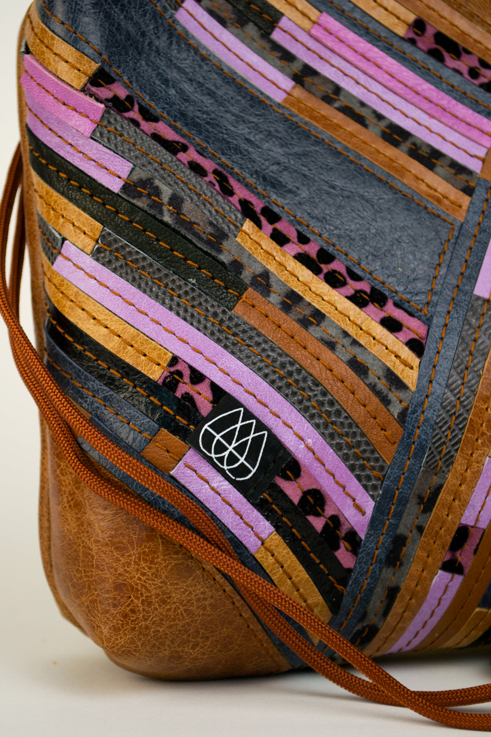 Festival Bag Crazy Stripes / Black