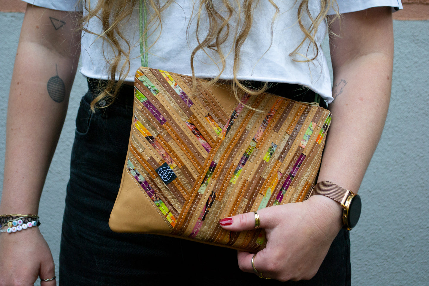 Festival Bag Crazy Stripes / Black