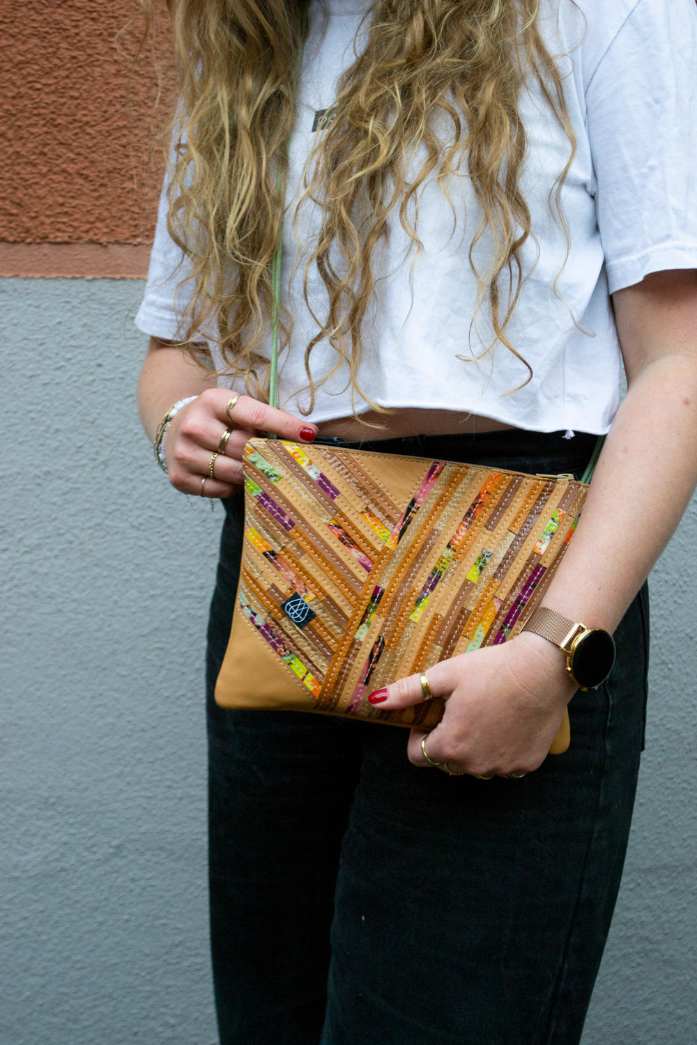 Festival Bag Crazy Stripes / Black