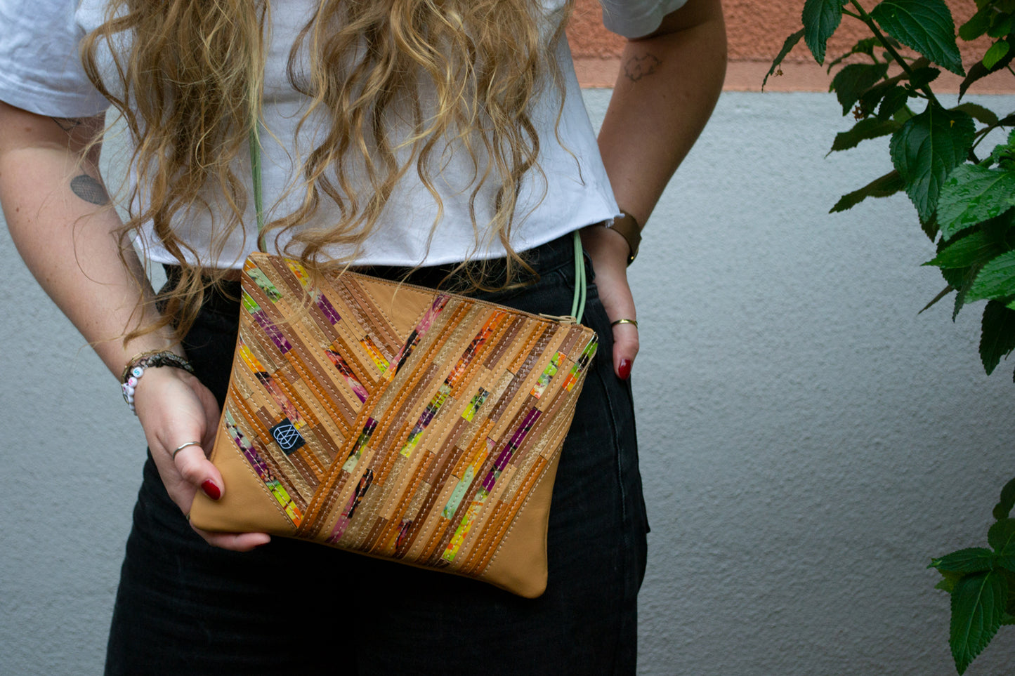Festival Bag Crazy Stripes / Black