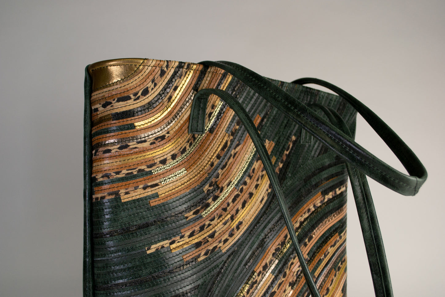 Cabas Ananas Crazy Stripes Forest