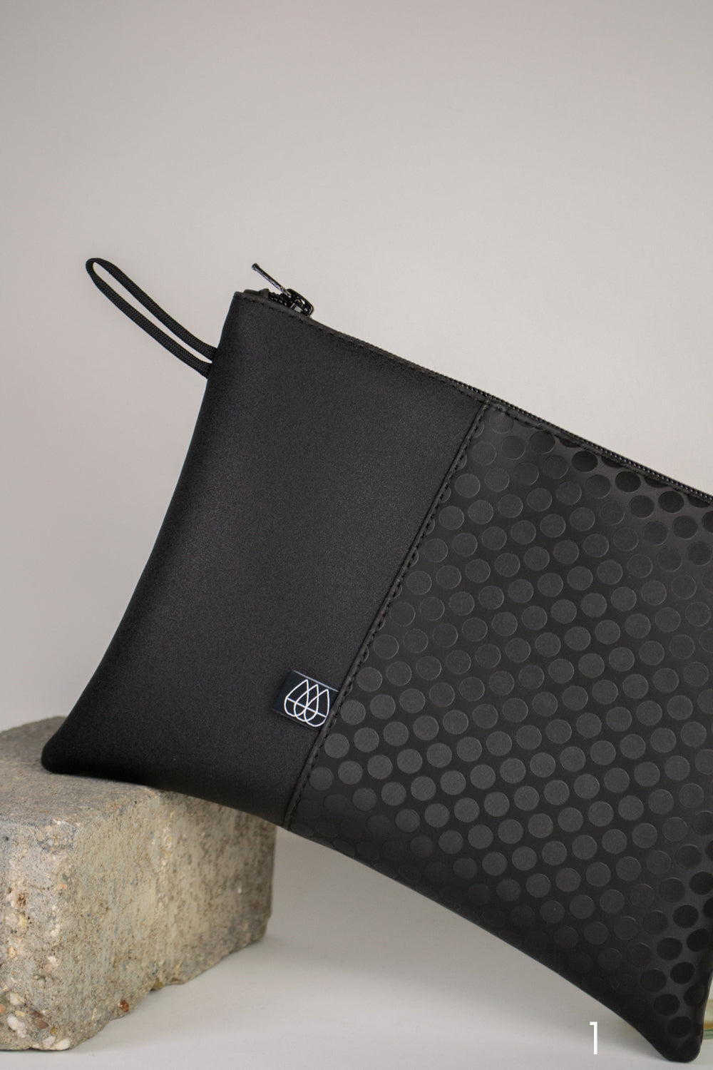 Pochette plate noir