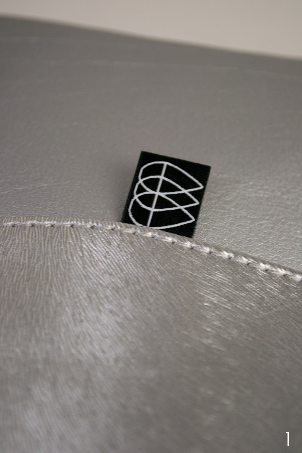 Pochette plate argent