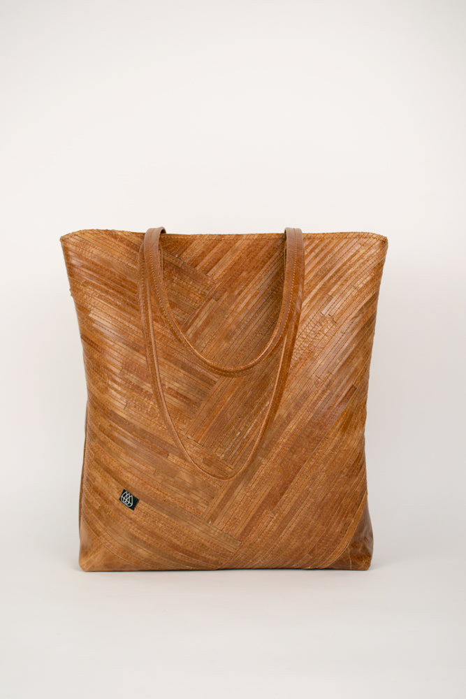 Pineapple Bag Crazy Stripes Cognac