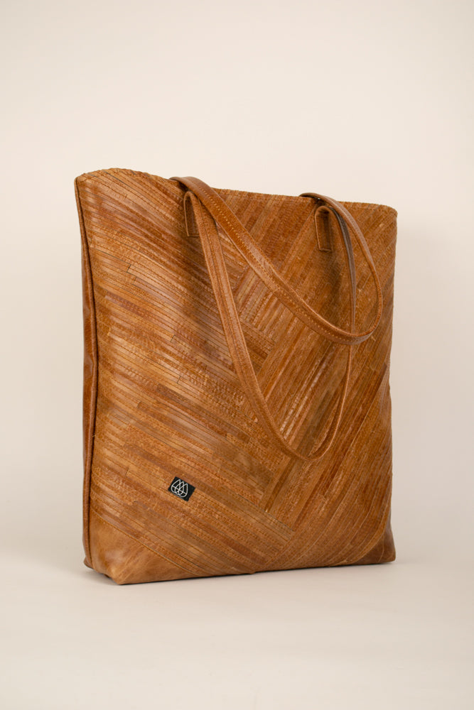Pineapple Bag Crazy Stripes Cognac