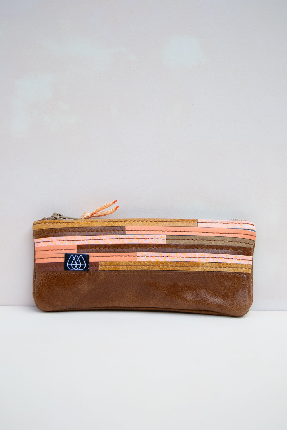Mäppchen Crazy Stripes / Leder