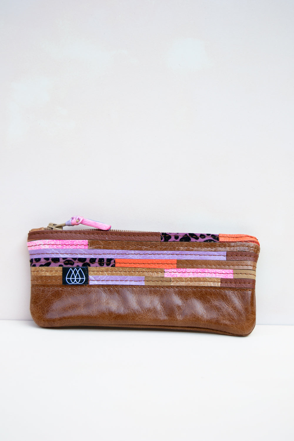 Mäppchen Crazy Stripes / Leder