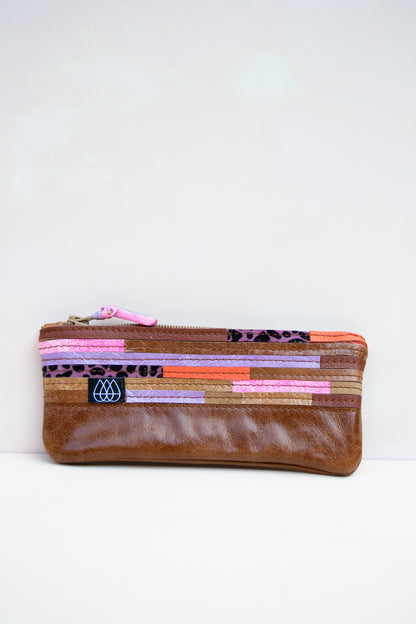 Mäppchen Crazy Stripes / Leder
