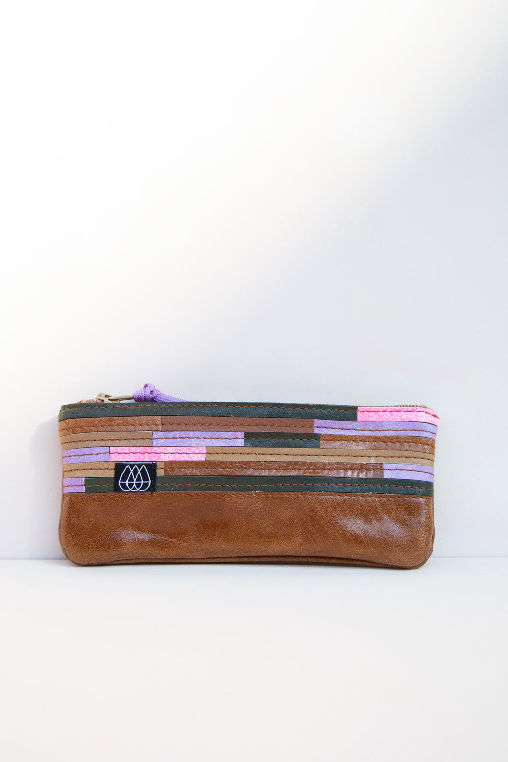 Mäppchen Crazy Stripes / Leder