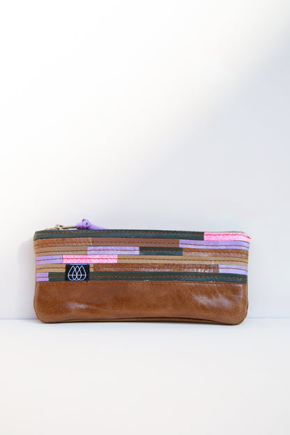 Mäppchen Crazy Stripes / Leder