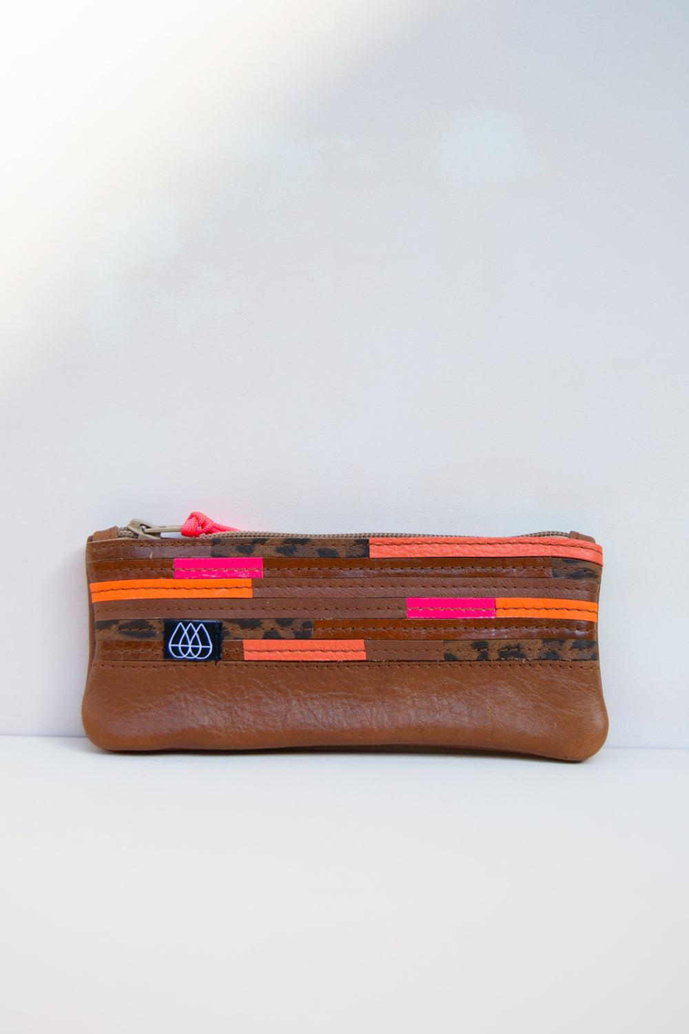 Mäppchen Crazy Stripes / Leder