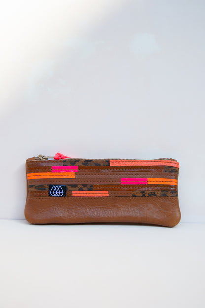 Mäppchen Crazy Stripes / Leder