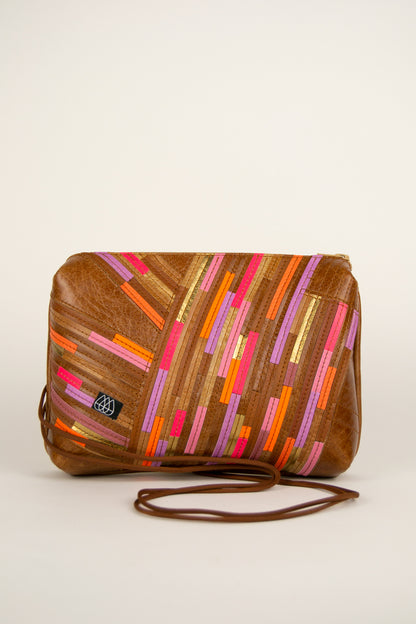 Festivaltasche Crazy Stripes / Golden Summer / Large