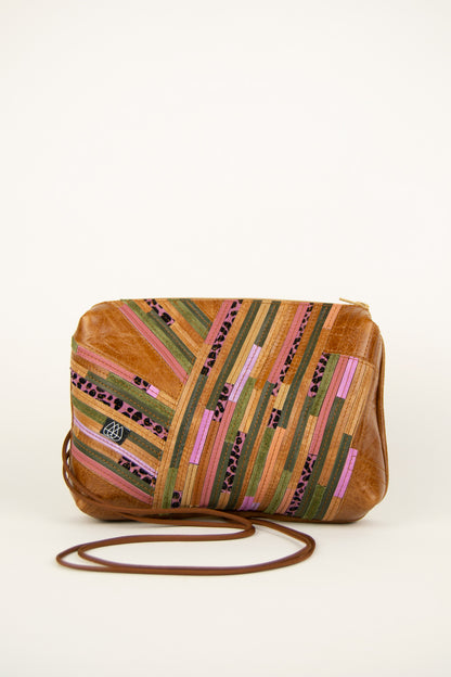 Festivaltasche Crazy Stripes / Berry Moss / Large