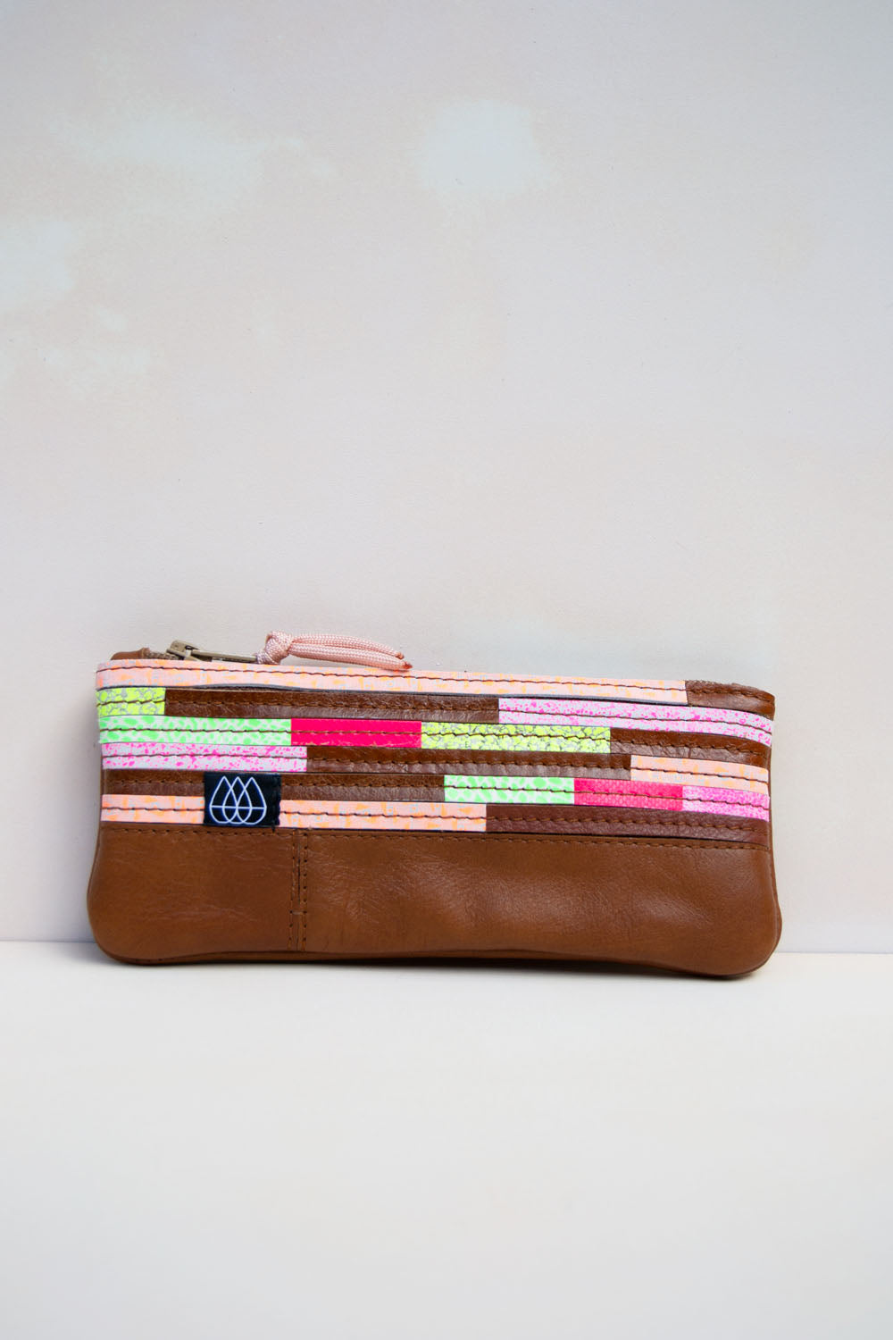 Mäppchen Crazy Stripes / Leder