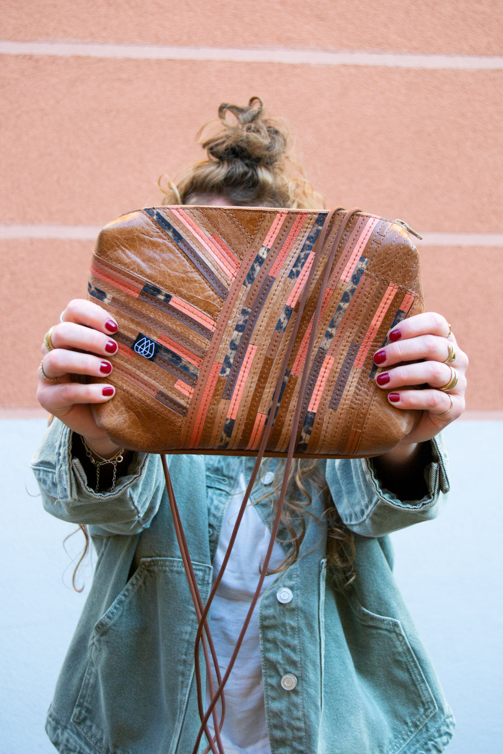 Festivaltasche Crazy Stripes / Grapefruit Leo / Large