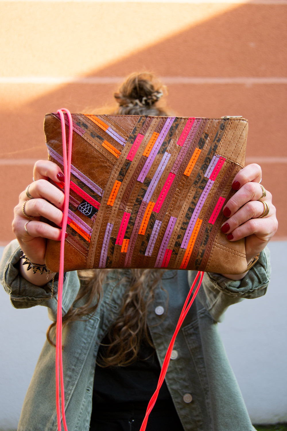 Festival Bag Crazy Stripes / Black