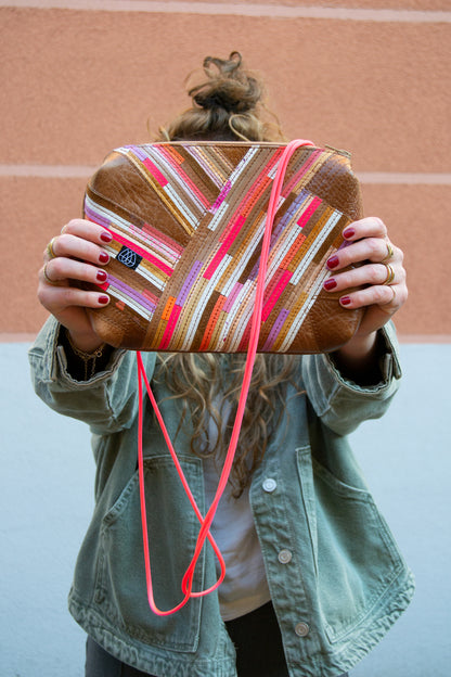Festival Bag Crazy Stripes / Black