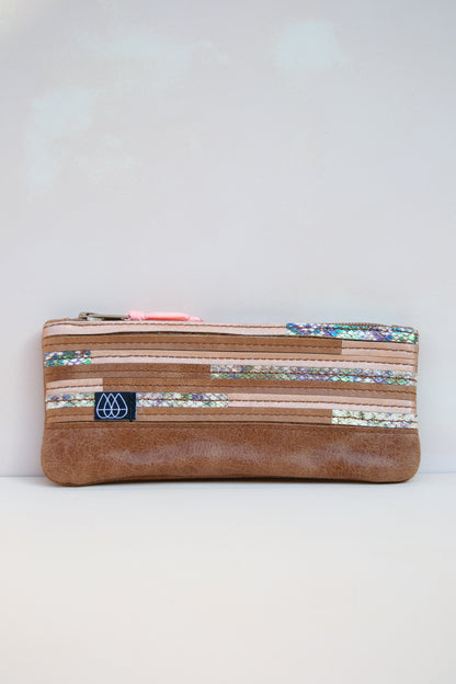 Mäppchen Crazy Stripes / Leder