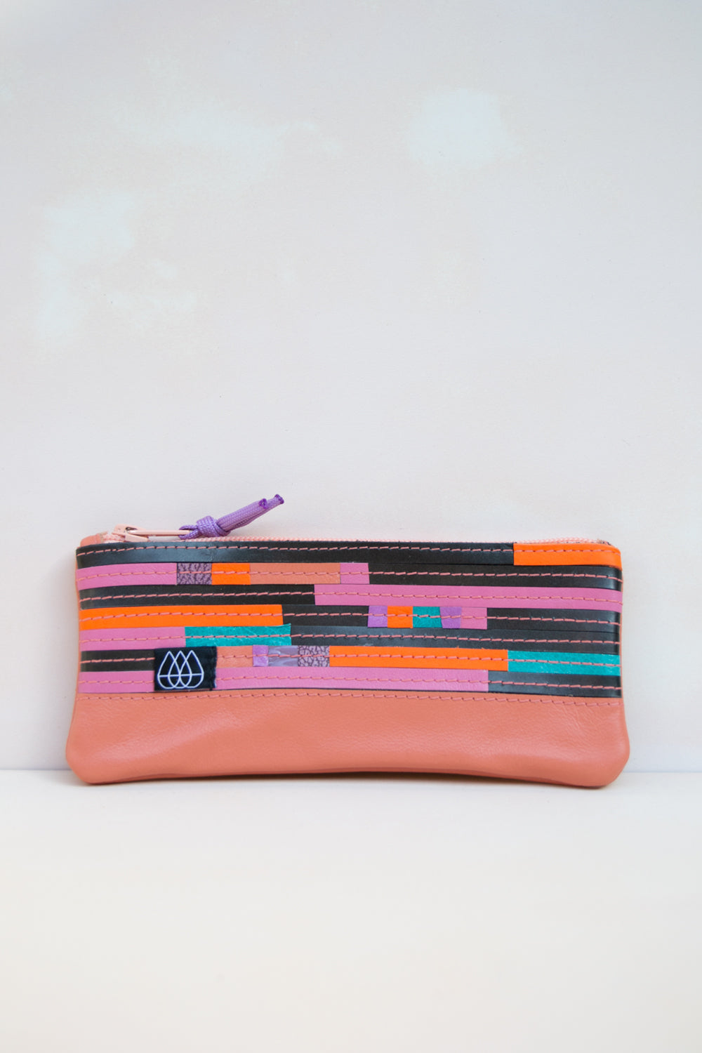 Mäppchen Crazy Stripes / Leder