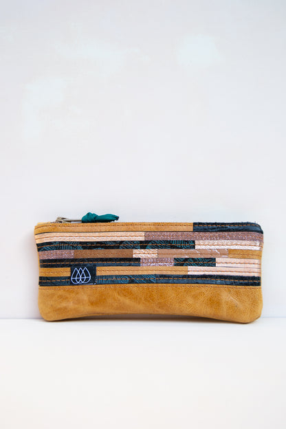Mäppchen Crazy Stripes / Leder