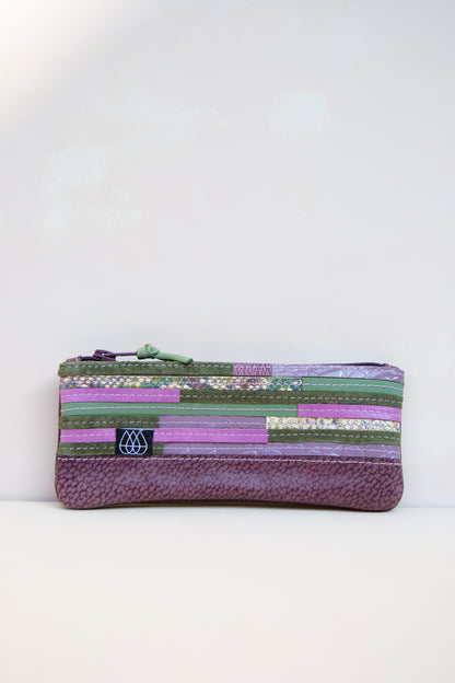 Mäppchen Crazy Stripes / Leder
