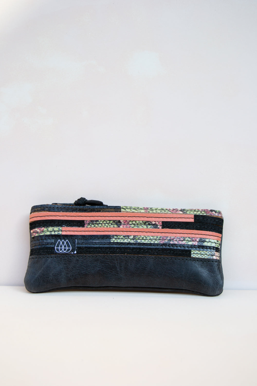 Mäppchen Crazy Stripes / Leder