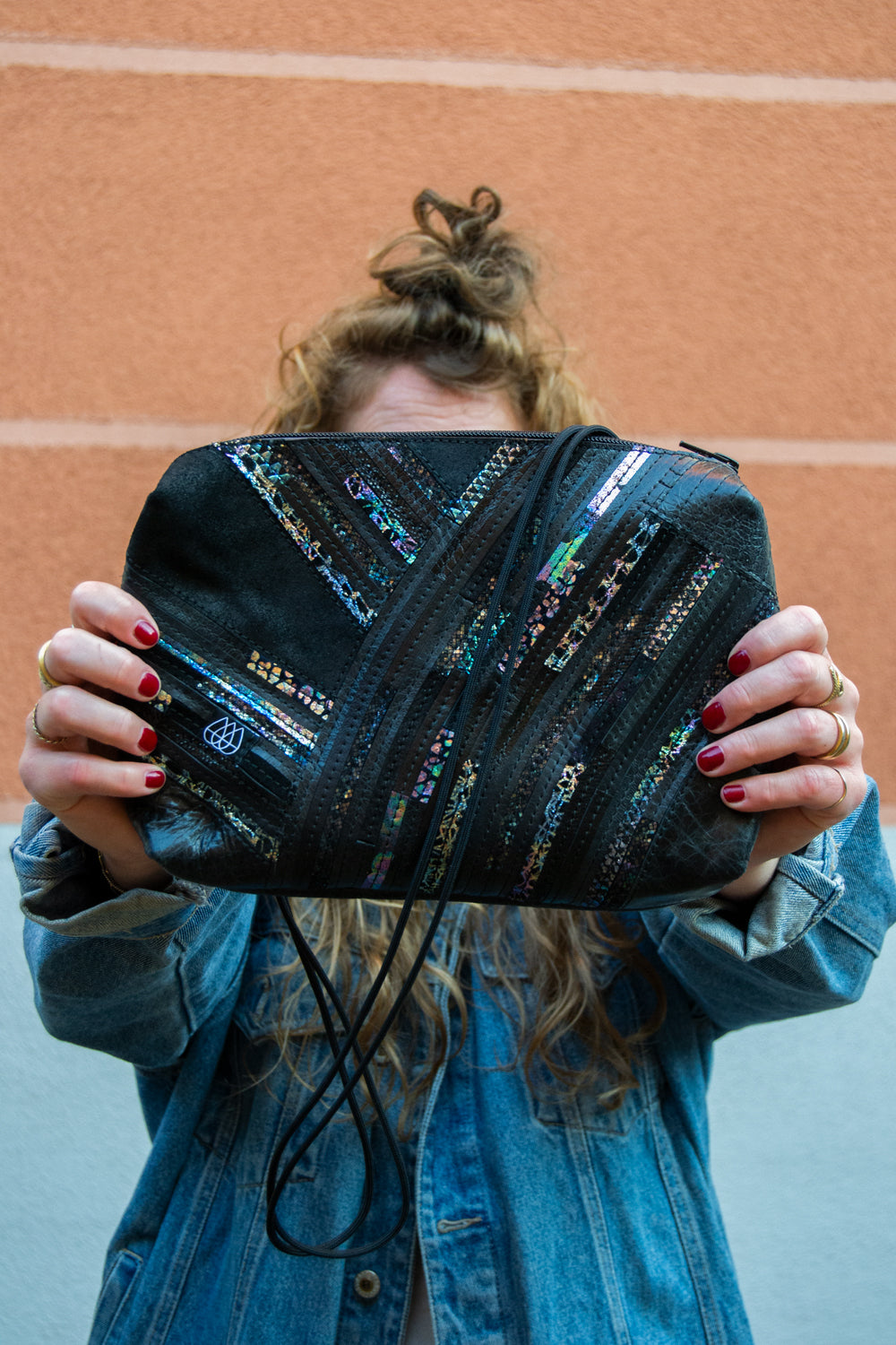 Festivaltasche Crazy Stripes / Disco / Medium+Large