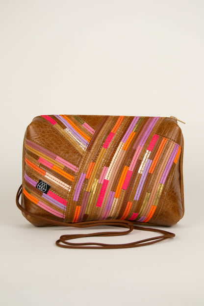 Festivaltasche Crazy Stripes / Golden Summer / Large