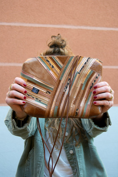 Festivaltasche Crazy Stripes / Metallic Jungle / Large