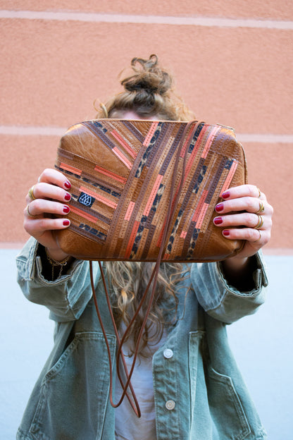 Festivaltasche Crazy Stripes / Grapefruit Leo / Large