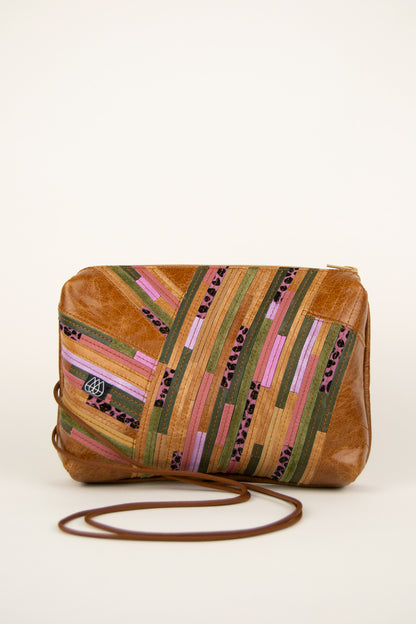 Festivaltasche Crazy Stripes / Berry Moss / Large