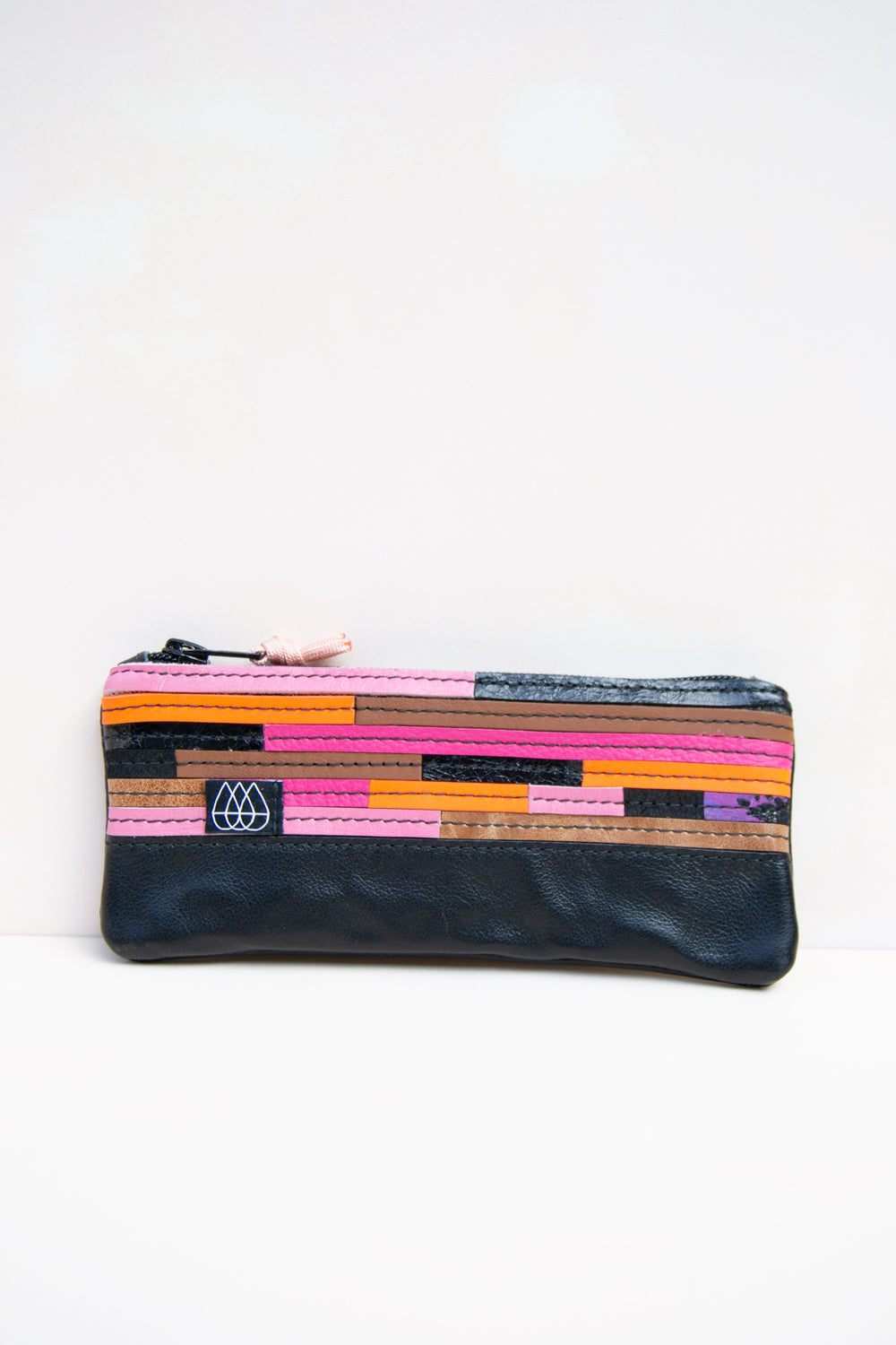Mäppchen Crazy Stripes / Leder
