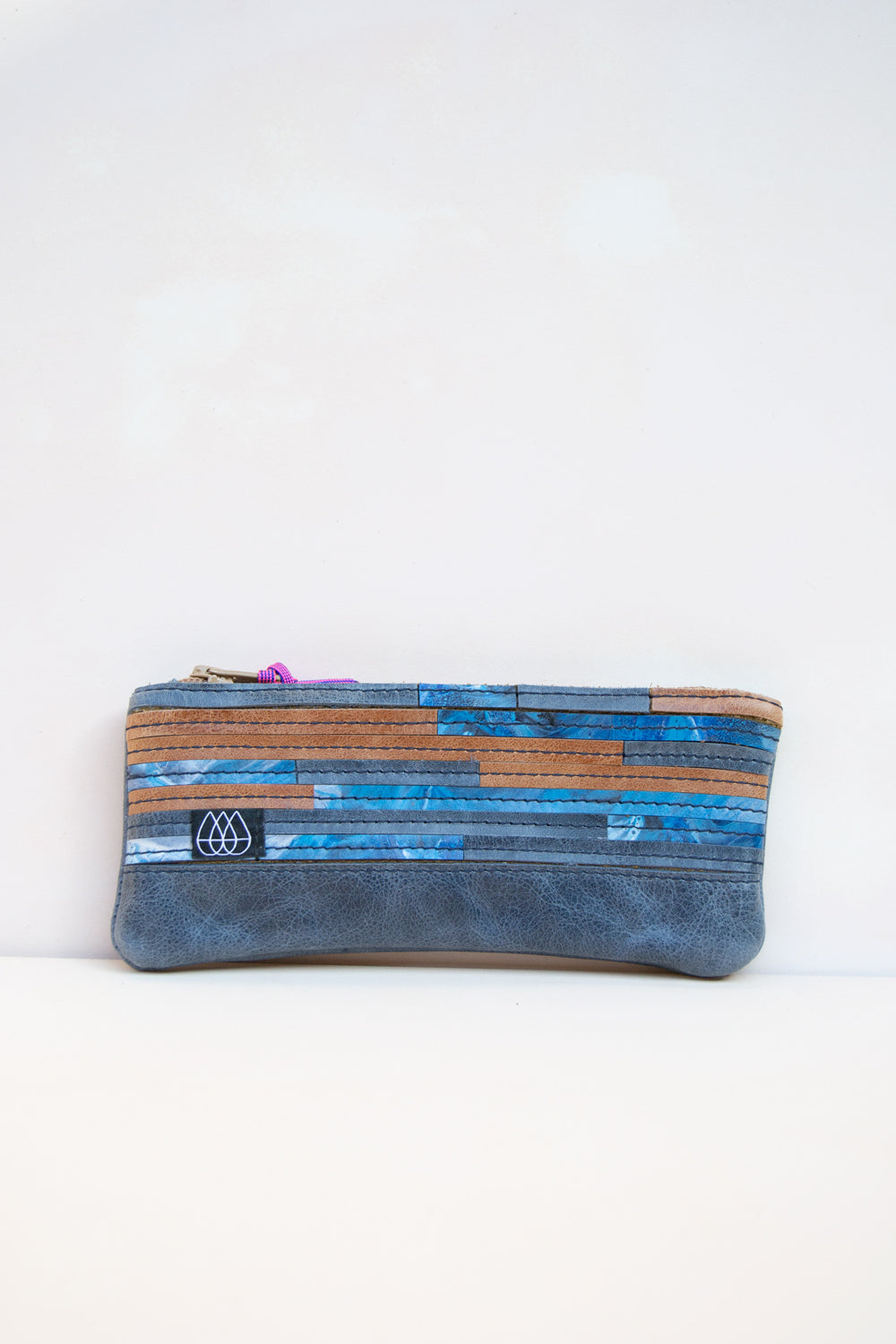 Mäppchen Crazy Stripes / Leder