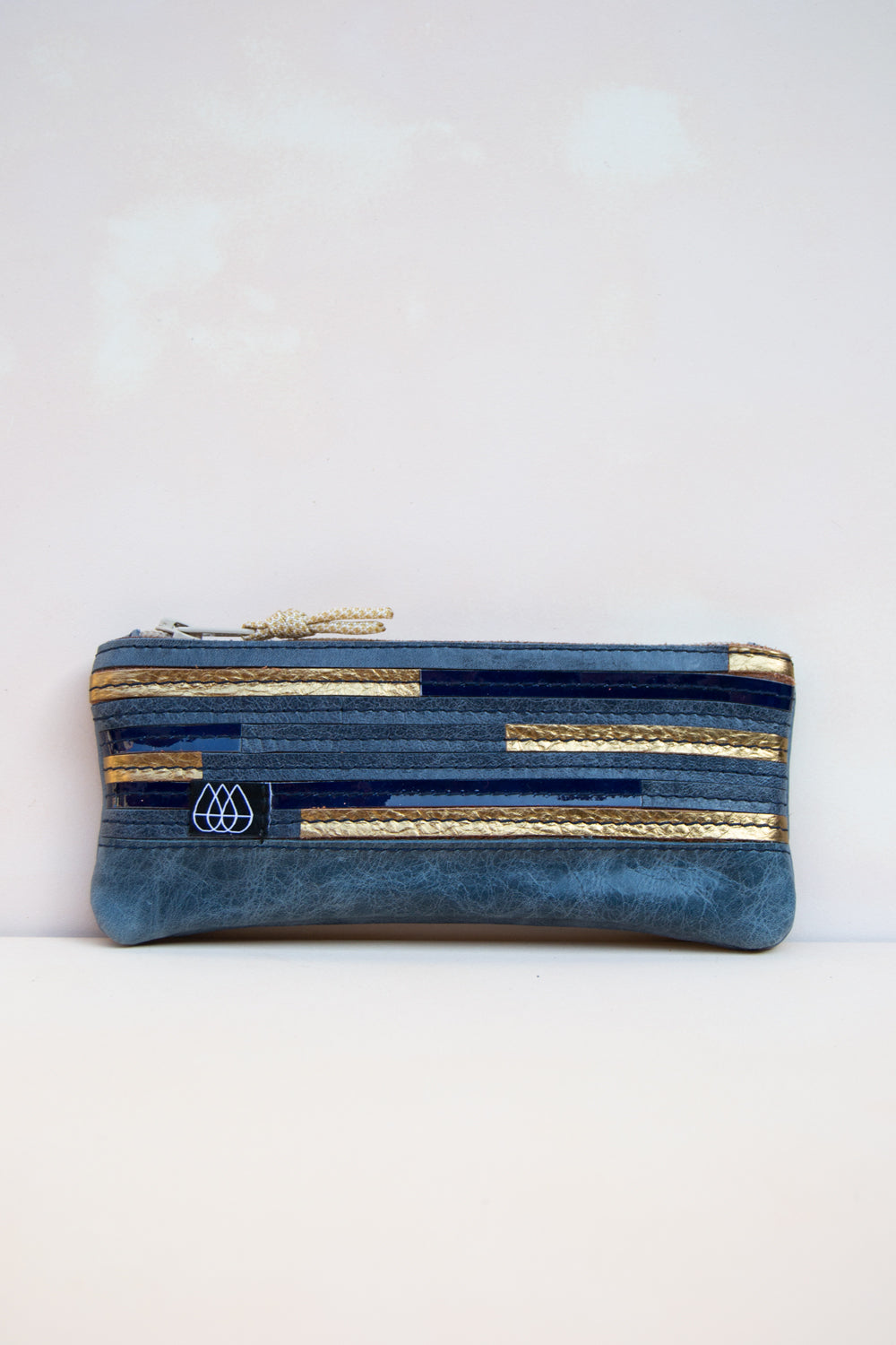 Mäppchen Crazy Stripes / Leder