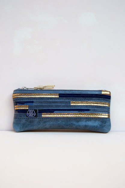 Mäppchen Crazy Stripes / Leder