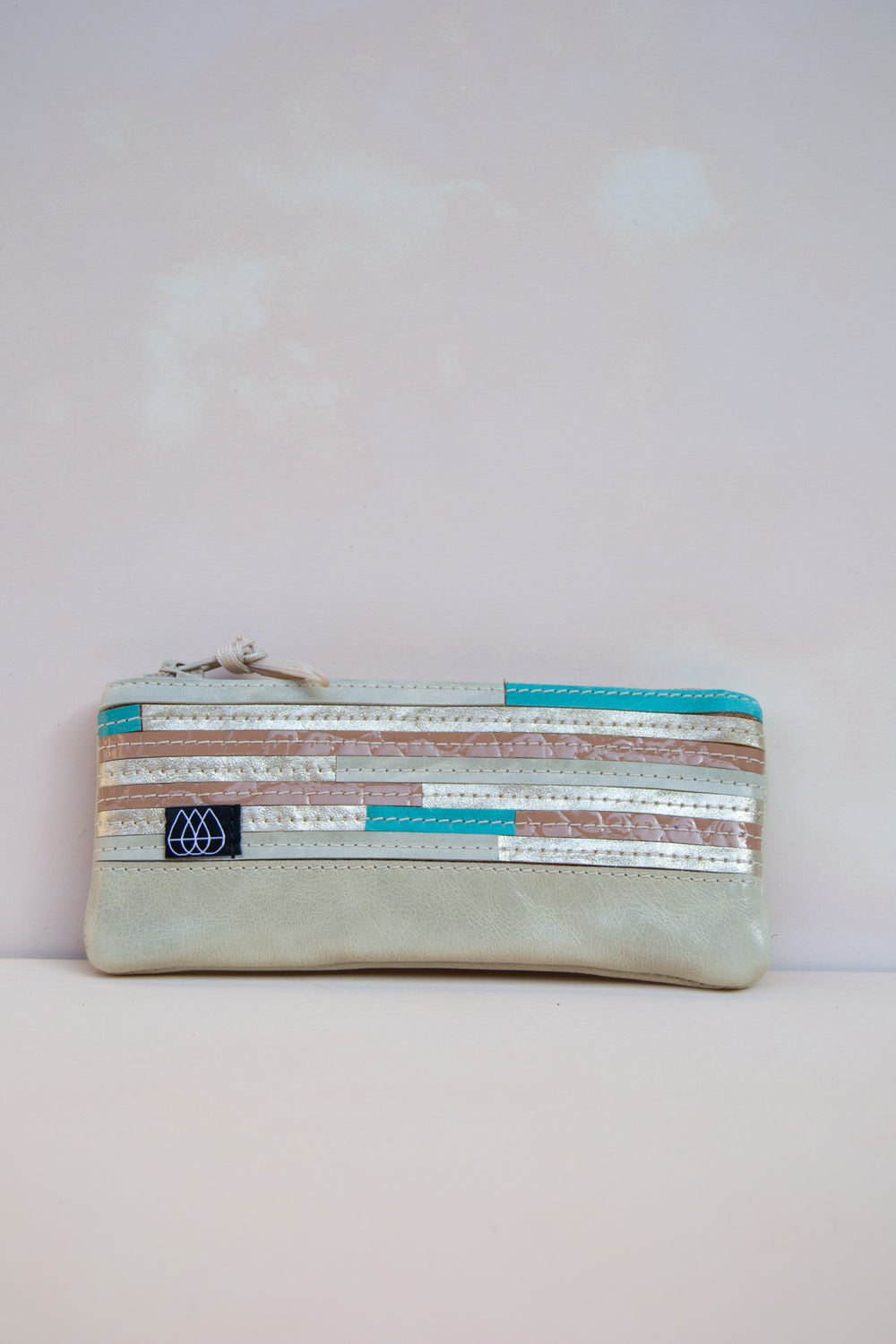 Mäppchen Crazy Stripes / Leder