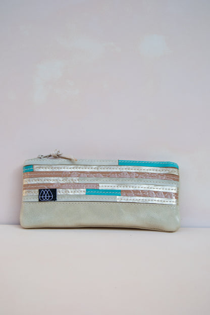 Mäppchen Crazy Stripes / Leder