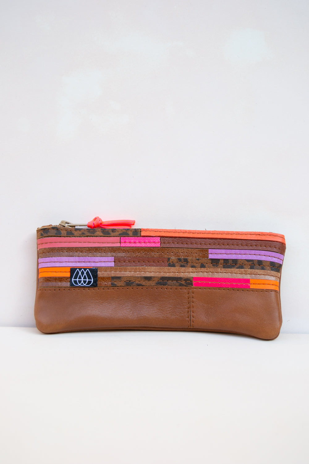 Mäppchen Crazy Stripes / Leder