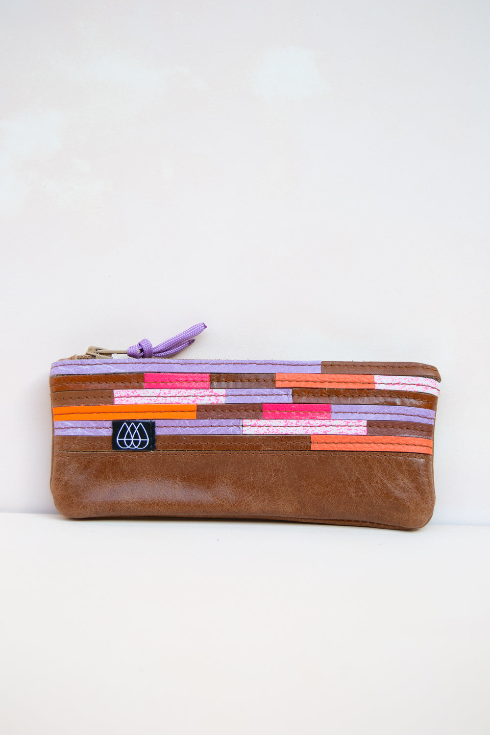 Mäppchen Crazy Stripes / Leder