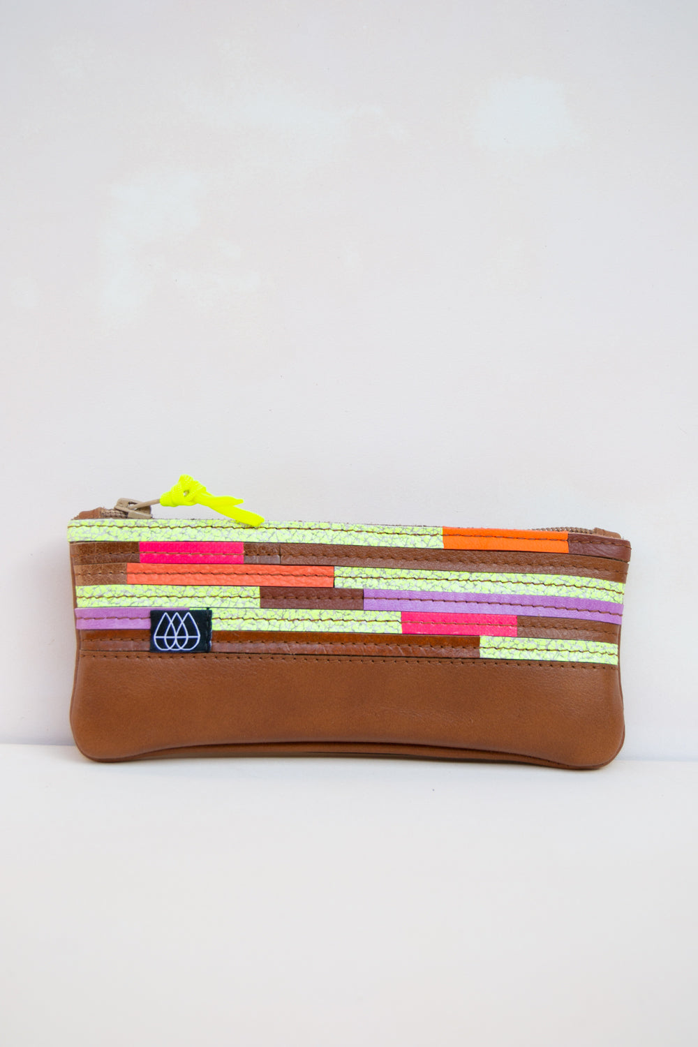 Mäppchen Crazy Stripes / Leder