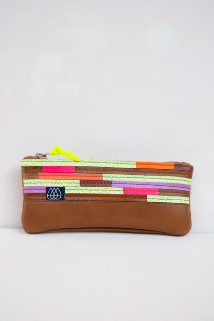 Mäppchen Crazy Stripes / Leder