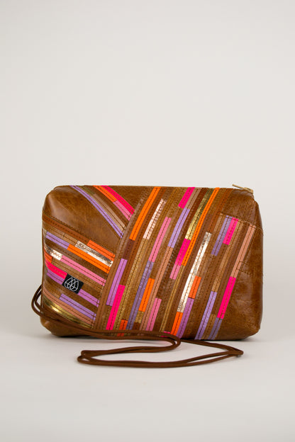 Festivaltasche Crazy Stripes / Golden Summer / Large