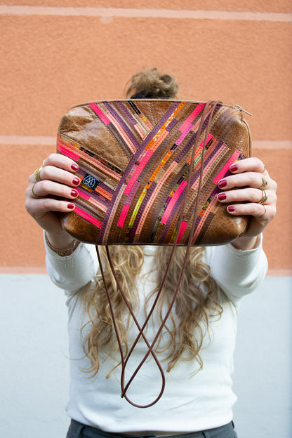 Festival Bag Crazy Stripes / Black