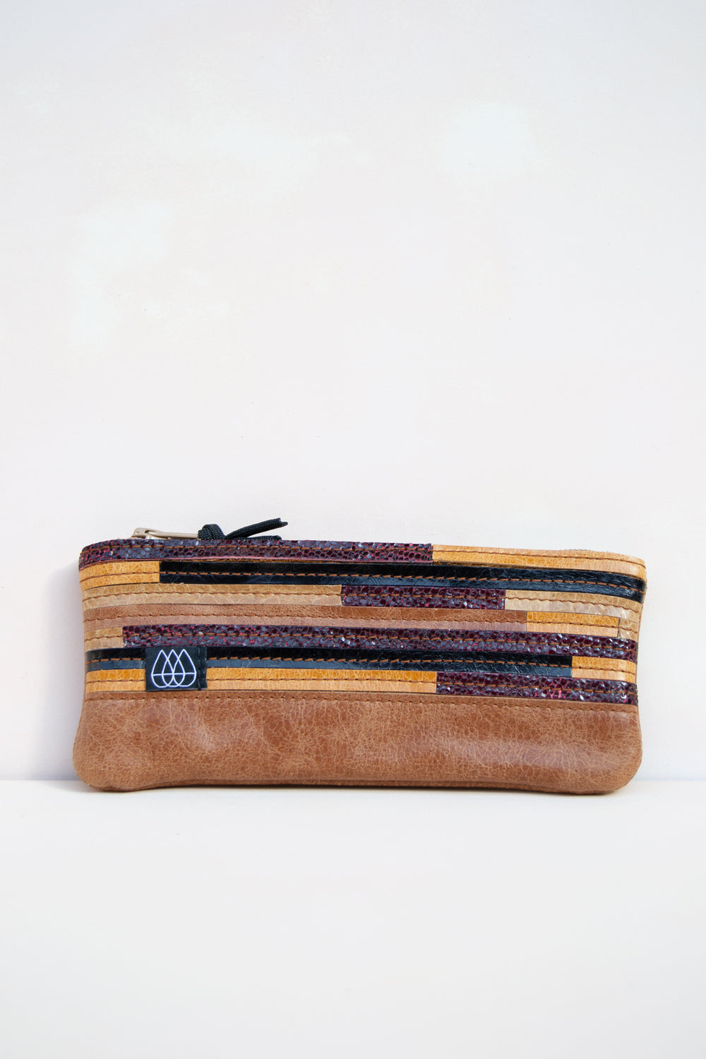 Mäppchen Crazy Stripes / Leder