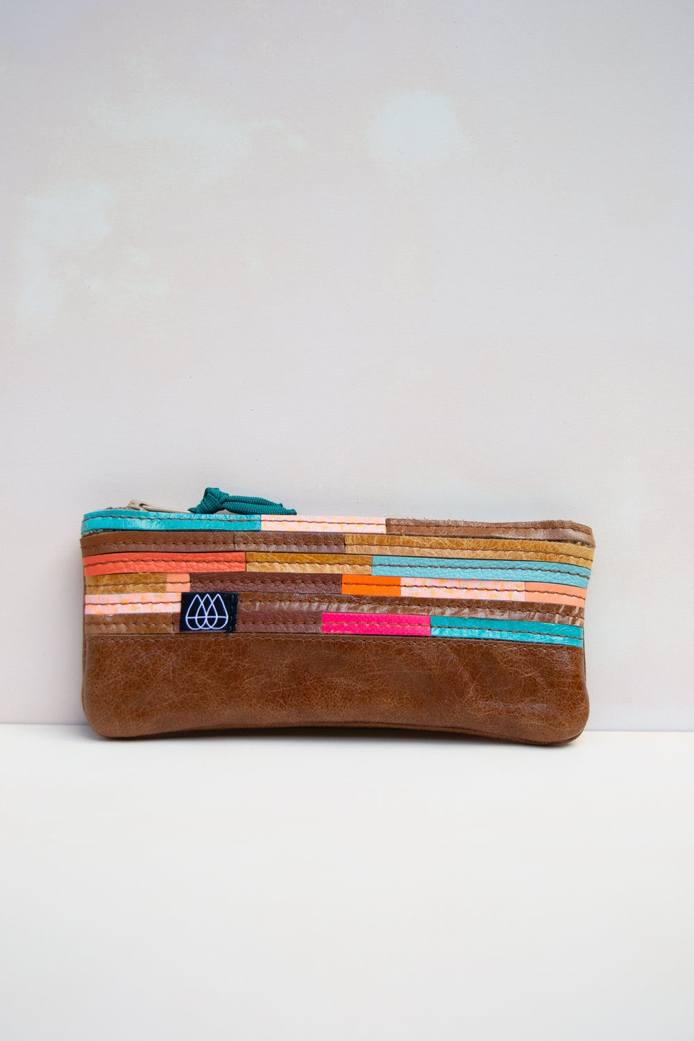 Mäppchen Crazy Stripes / Leder