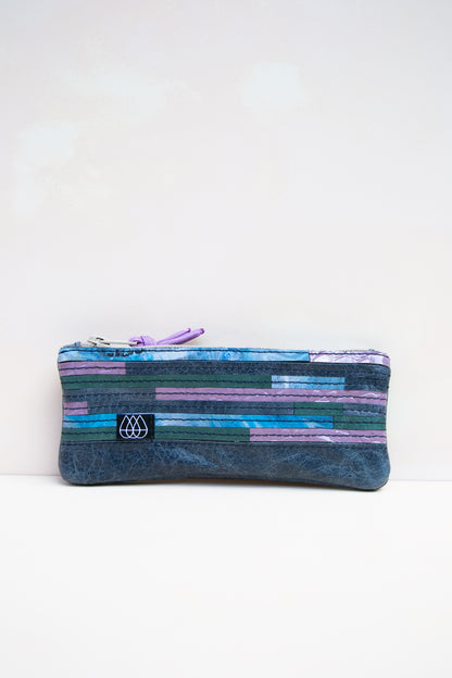 Mäppchen Crazy Stripes / Leder