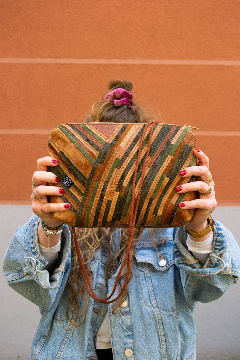 Festival Bag Crazy Stripes / Black